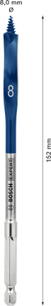 Mata Bor Sekop Bosch EXPERT Self Cut Speed ​​8x152mm.