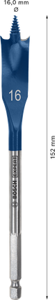 Mata Bor Sekop Bosch EXPERT Self Cut Speed ​​16 x 152 mm.