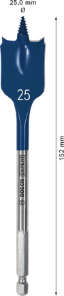 Mata Bor Sekop Bosch EXPERT Self Cut Speed ​​25 x 152 mm.