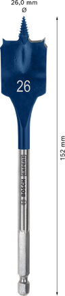 Mata Bor Sekop Bosch EXPERT Self Cut Speed ​​26 x 152 mm.