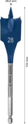 Mata Bor Sekop Bosch EXPERT Self Cut Speed ​​28 mm.