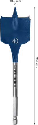 Mata Bor Sekop Bosch EXPERT Self Cut Speed ​​40 x 152 mm.
