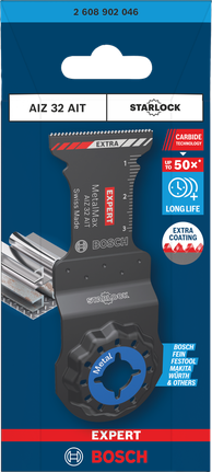 Pisau potong terjun Bosch MetalMax 32×40 mm.