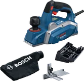Planer Bosch GHO 16-82 beserta kantong debu dan aksesori.