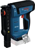 Stapler kayu nirkabel Bosch GTH 18V-14, motor tanpa sikat.
