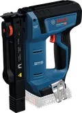 Stapler kayu nirkabel Bosch GTH 18V-14, motor tanpa sikat.