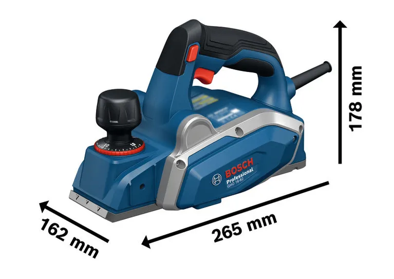 Planer Bosch GHO 16-82, alat serut kayu yang ringkas.