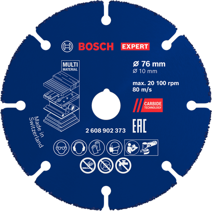Cakram Pemotong Karbida Multi Material Bosch EXPERT 76 mm.