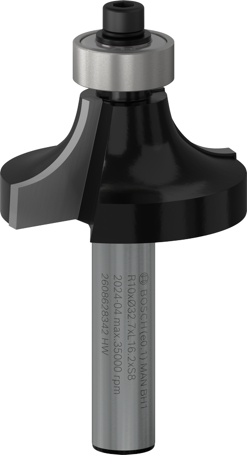 Mata Router Bosch PRO Pembulatan pada shank R10 8 mm.