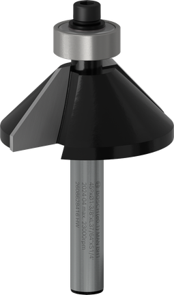 Mata Bor Router Bosch PRO Chamfer shank 45 derajat 1/4 inci.