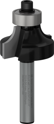 Mata Router Bosch PRO Pembulatan pada shank 1/4 inci.