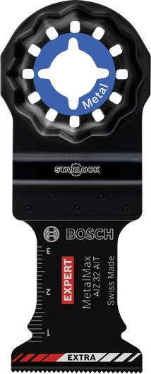 Pisau pemotong terjun Bosch EXPERT AIZ 32 AIT MetalMax untuk logam.