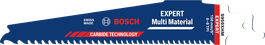Mata pisau Bosch EXPERT Multi Material S959XHM dengan gigi karbida.