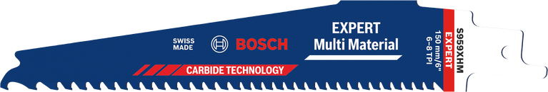 Mata pisau Bosch EXPERT Multi Material S959XHM dengan gigi karbida.