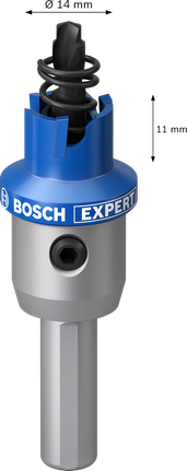 Gergaji lubang arbor Bosch EXPERT Sheet Metal 14 mm.