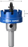 Gergaji lubang arbor Bosch EXPERT Sheet Metal, diameter 42 mm.