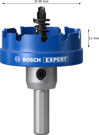 Gergaji Lubang Bersudut Lembaran Logam Bosch EXPERT 49 mm.