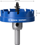 Gergaji lubang arbor Bosch EXPERT Sheet Metal, diameter 61 mm.
