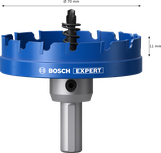 Gergaji Lubang Lembaran Logam Bosch EXPERT 70 mm untuk pemotongan logam.