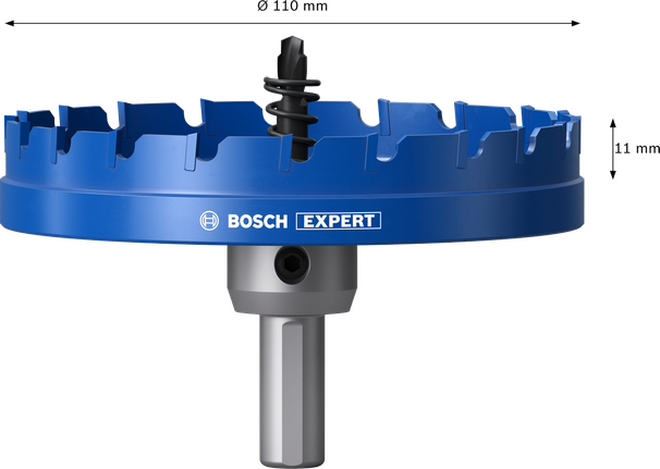 Gergaji Lubang Bersudut Lembaran Logam Bosch EXPERT 110 mm.