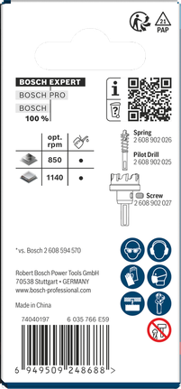 Gergaji lubang Bosch EXPERT Sheet Metal 14 x 5 mm.