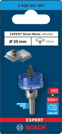 Gergaji lubang logam lembaran Bosch 35 mm.