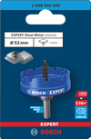Gergaji lubang arbor Bosch 53 mm EXPERT untuk lembaran logam.