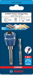 Arbor Bosch EXPERT Power Change Plus dengan mata bor pilot HSS-G.