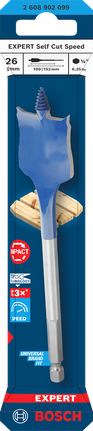 Mata Bor Sekop Bosch EXPERT Self Cut Speed ​​26 x 152 mm.