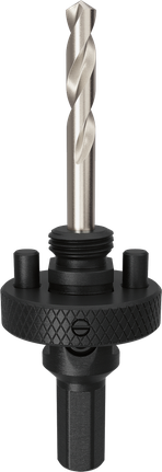 Arbor dan mata bor pemandu Bosch untuk gergaji lubang, 32-210 mm.