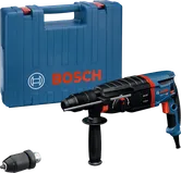 Bor palu putar Bosch GBH 2-26 F beserta kotaknya.