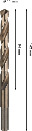 Mata bor putar Bosch PRO HSS-Co, diameter 11 mm.
