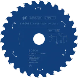 Mata pisau gergaji bundar tanpa kabel Bosch EXPERT Stainless Steel, 136 mm.