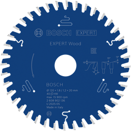 Mata pisau gergaji bundar Bosch EXPERT Wood, diameter 120 mm.