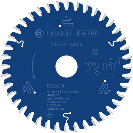 Mata pisau gergaji bundar Bosch EXPERT Wood, diameter 120 mm.