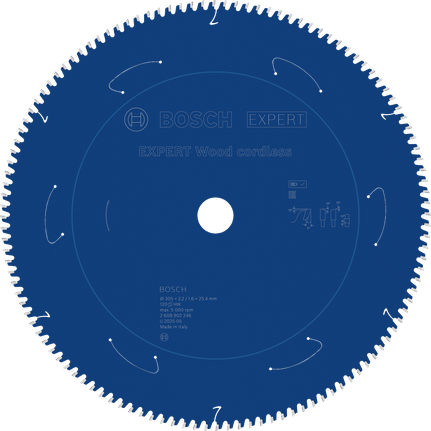 Mata pisau gergaji bundar tanpa kabel Bosch EXPERT Wood, diameter 305 mm.