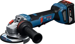 Penggiling sudut Bosch GWS18V-11PS dengan baterai 18V.
