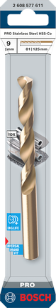 Mata bor putar Bosch HSS-Co 9 mm.