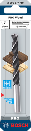 Mata bor ujung kayu Bosch PRO 7 mm.