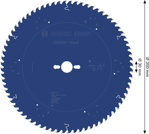 Mata pisau gergaji bundar Bosch EXPERT Wood 350 mm untuk memotong kayu.