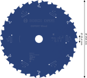Mata Gergaji Bundar Kayu Bosch EXPERT 254 mm T24.