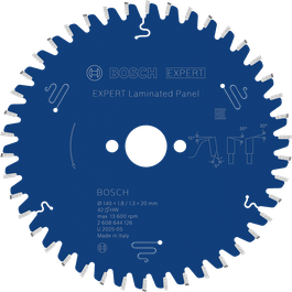 Mata pisau gergaji Bosch Expert Laminated Panel untuk material laminasi.