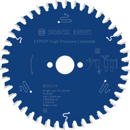 Mata Pisau Gergaji Bundar Laminasi Tekanan Tinggi Bosch EXPERT 140 mm.