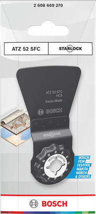 Pisau Bosch Multi Material Starlock 52×40 mm.