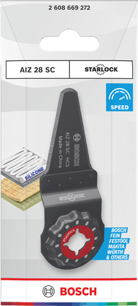 Pisau pemotong plastik Bosch AIZ 28 SC Starlock.