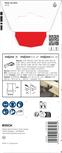 Pisau pemotong kayu Bosch Starlock 32×60 mm.