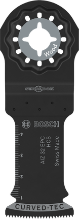 Mata pisau pemotong kayu Bosch Starlock AIZ 32 EPC, 32 x 50 mm.