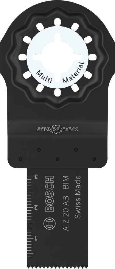 Mata pisau pemotong Bosch multi material Starlock AIZ 20 AB.