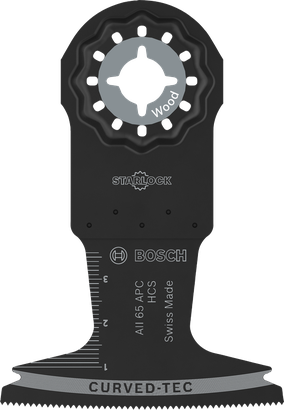 Pisau Pemotong Kayu Bosch AII 65 APC untuk Starlock, lebar 65 mm.