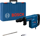 Palu penghancur Bosch GSH 11 EV beserta kotaknya.